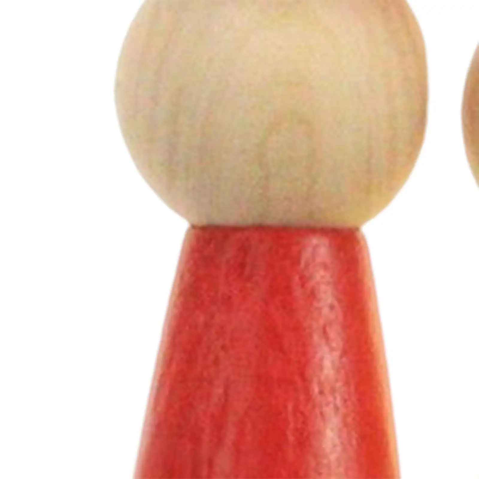 2-4pack 6x Wooden Peg Dolls Tiny People Figures Educational for Toddlers