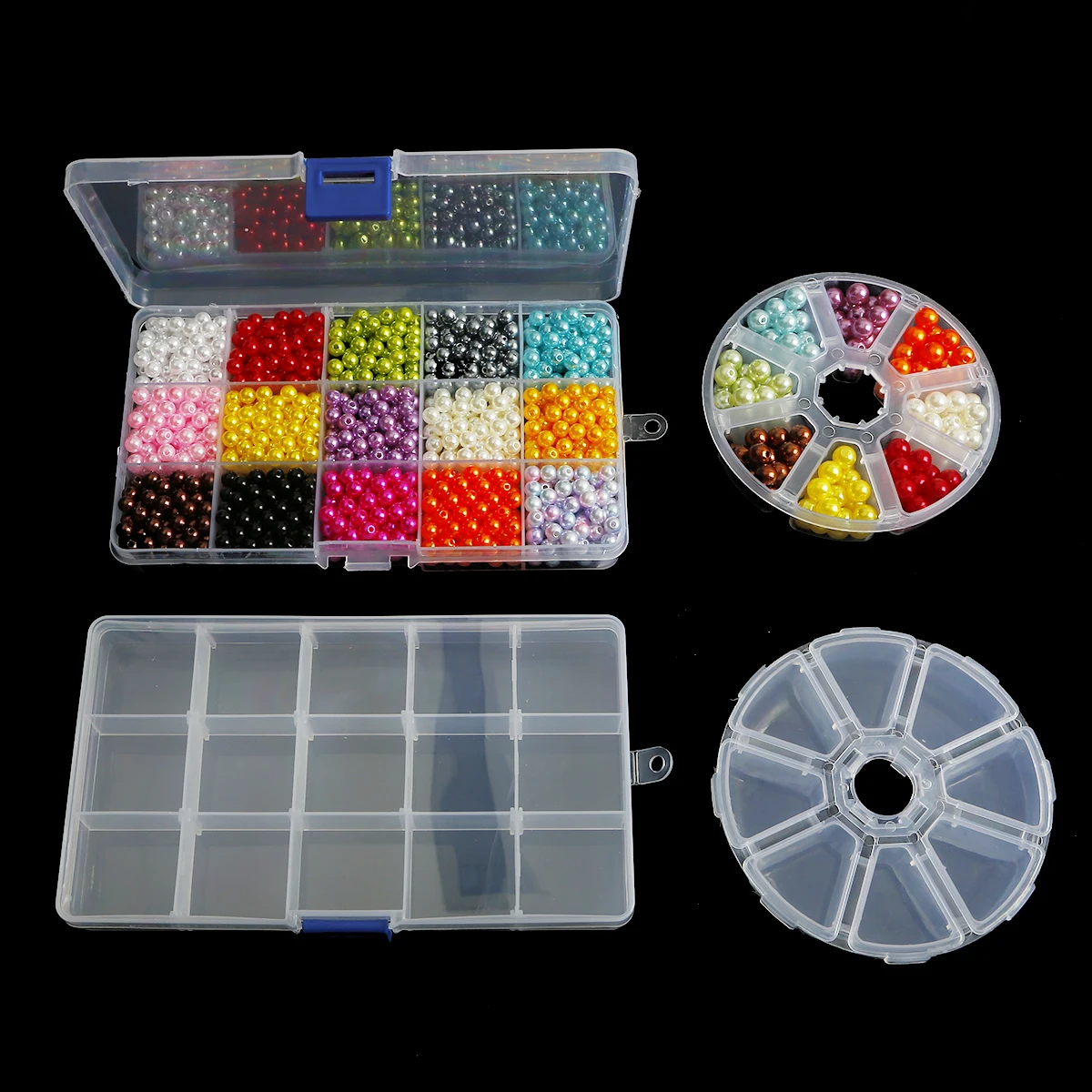 10 Slots ( Adjustable) Plastic Jewelry Box Storage Case Craft Jewelry  Organizer Beads Diy Jewelry Making joyero organizador Z28