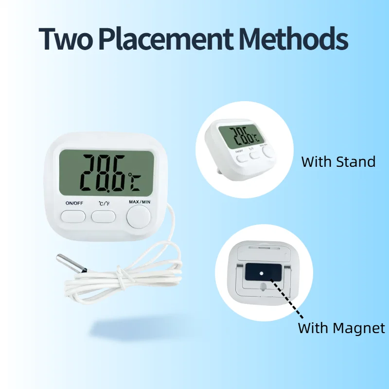 Aquarium Thermometer Probe Digital Thermometer Fish Tank &plusmn;0.1℃ High Precision Marine Plant Aquarium