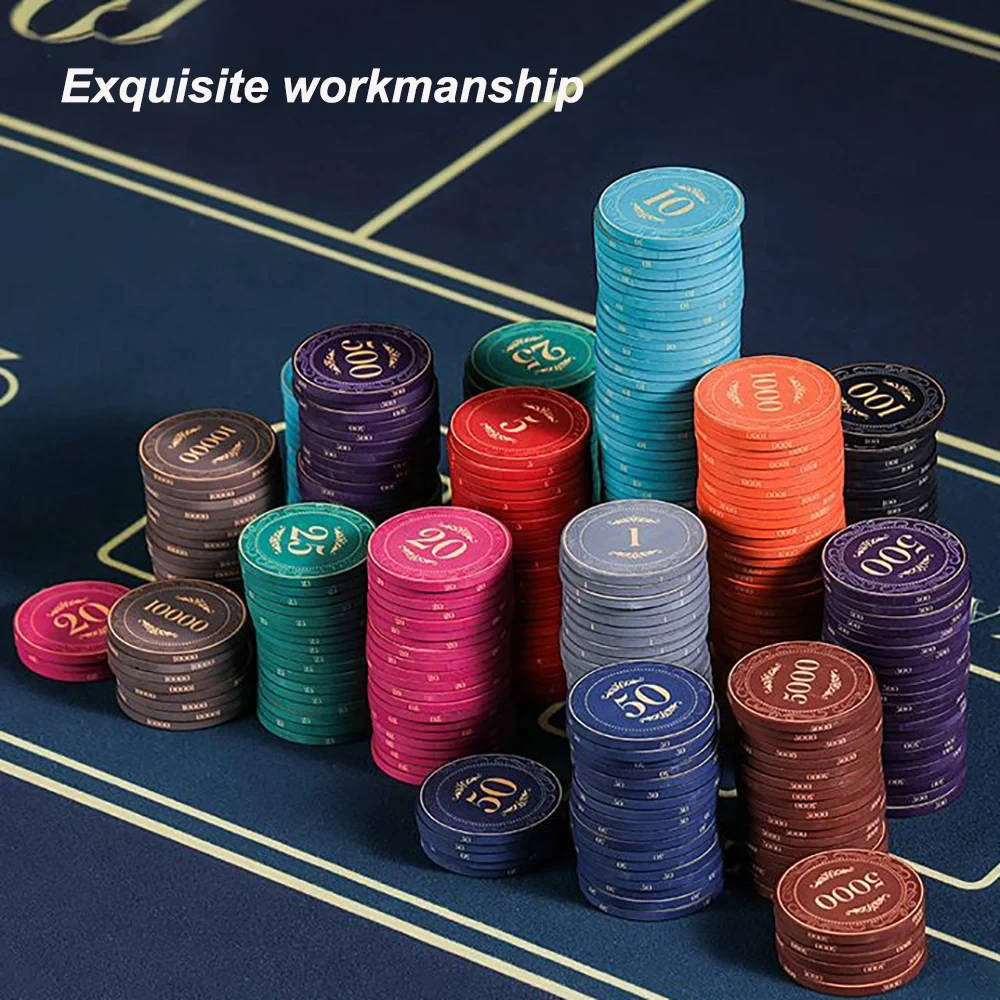 Poker Chips 10PCS Ceramic Texas Hold'em 39MM
