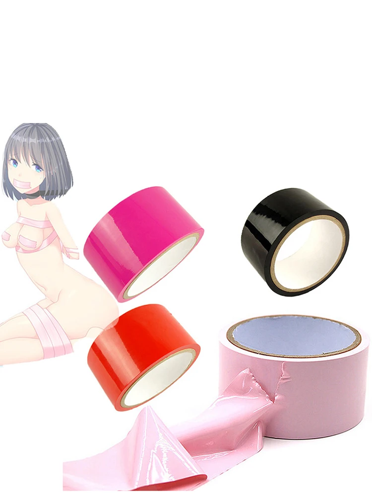 Sex Toys Bondage Tape BDSM Fetish Slave Harness Body Restraint Electrostatic Belt Provocative Alternative Tied Self Adhesive