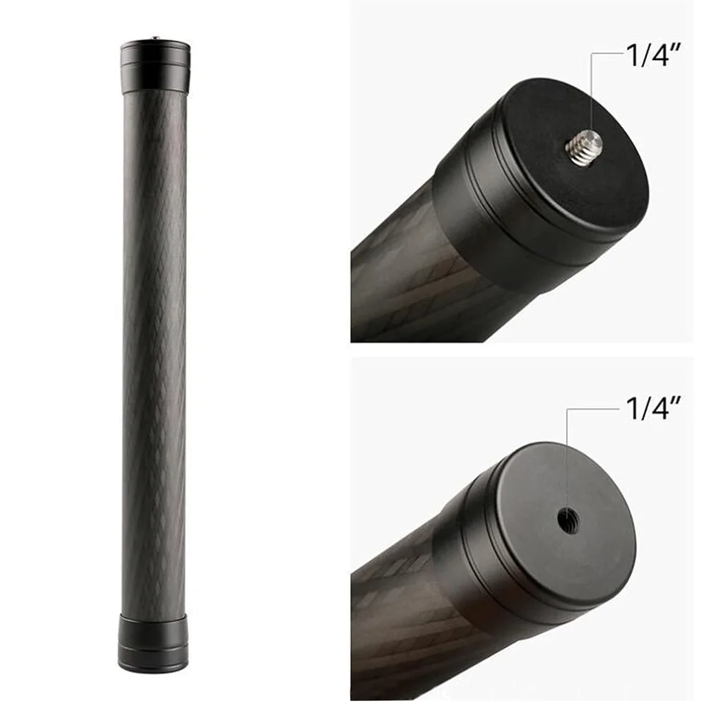 25cm/35cm/50cm Carbon Extension Rod Stabilizer Extension Handheld Pole for GoPro insta360 DSLR DJI RS3 RS4 OSMO Action Camera