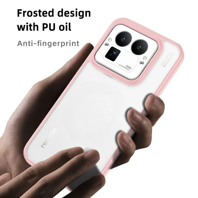 Frosted Hard PC Shockproof Camera Protection Translucent Phone Case
