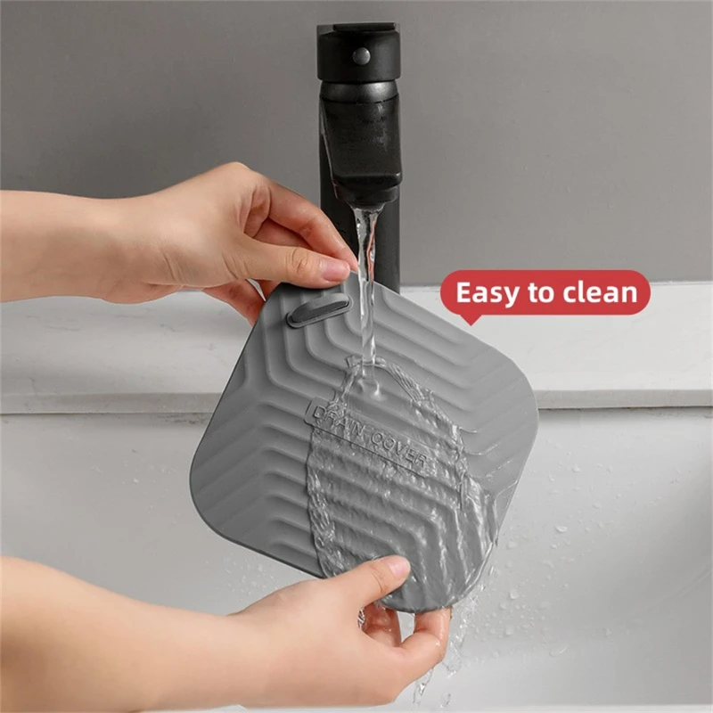 Floor Drain Cover 1/3/5pcs Bathroom Floor Drain Deodorizer Toilet Plug Insect-proof Deodorizing Silica Gel Pad Sewer Seal Odor Prevention