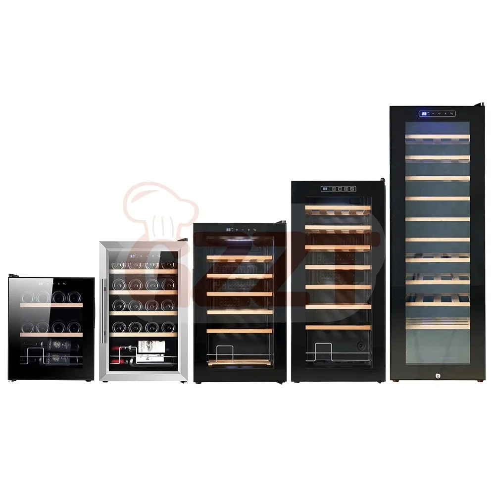 Customization Luxury Semiconductor Electric Insulated Mini Wine Chiller Cooler Digital Display Refrigerator Fridge Showcase