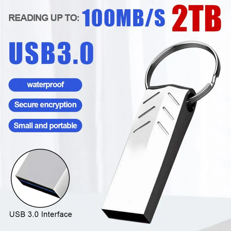 Chiavetta Usb In Metallo Con Logo Personalizzato Gratuito Chiavetta Usb Da 128Gb Pendrive Pen Drive Da 2 Tb Scheda Di Memoria Flash Usb Da 2 Tb Per Ps