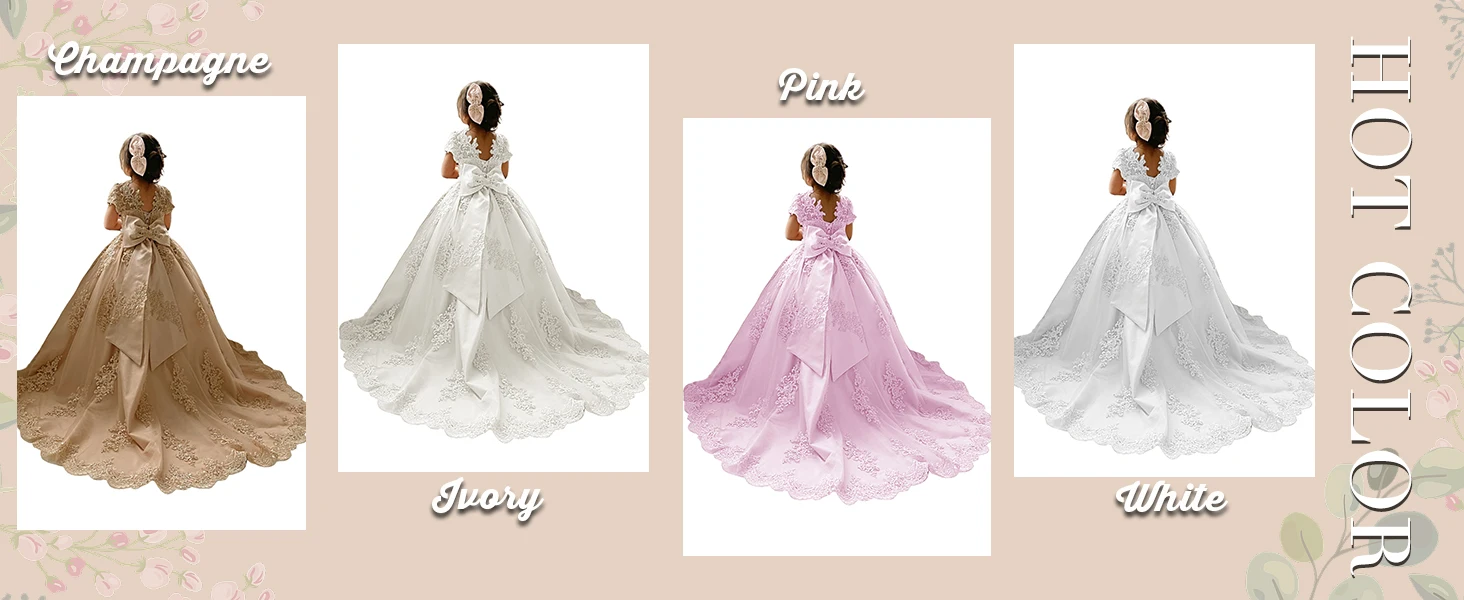 Blumenmädchenkleid Mädchen Hochzeitsfeierkleid Festzugskleider für Mädchen