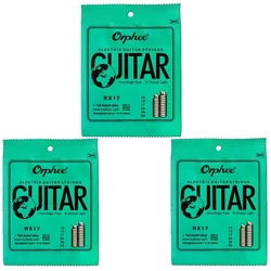 Super Light Tension Nickel Alloy Electric Guitar Strings (RX17 X 3sets)