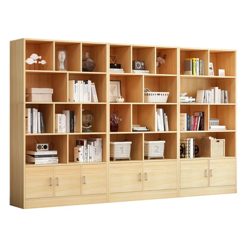 Bookshelf bookcase free combination rack simple floor children's bookcase living room simple storage locker customization