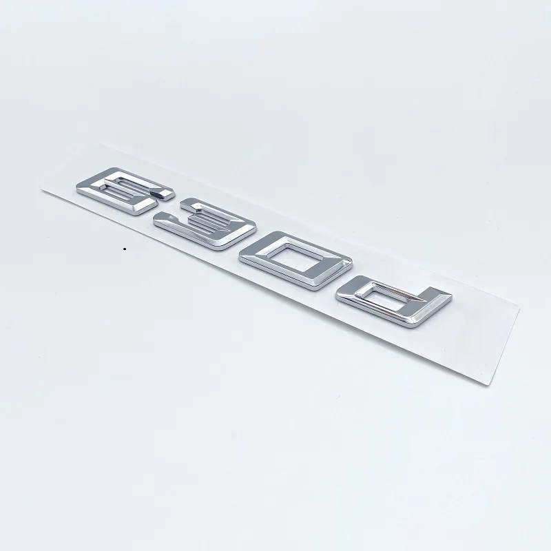 크롬 실버 GT 630i 630d 640i 640d XDrive ABS 숫자 글자 엠블럼, BMW 6 시리즈 E63 E64 F06 F12 F13 G32 용
