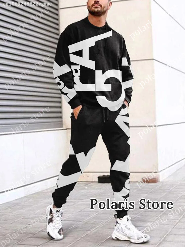 Summer Tracksuit For Men 2 Piece Outfit Long Pants HAHA Joker T Shirt  Trousers Set Sweatpants