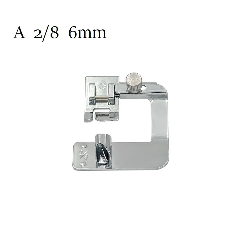 재봉틀 공예에 적합한 배관 노루발이있는 1pc 국내 재봉틀 가정용 Diy 재봉 도구 액세서리