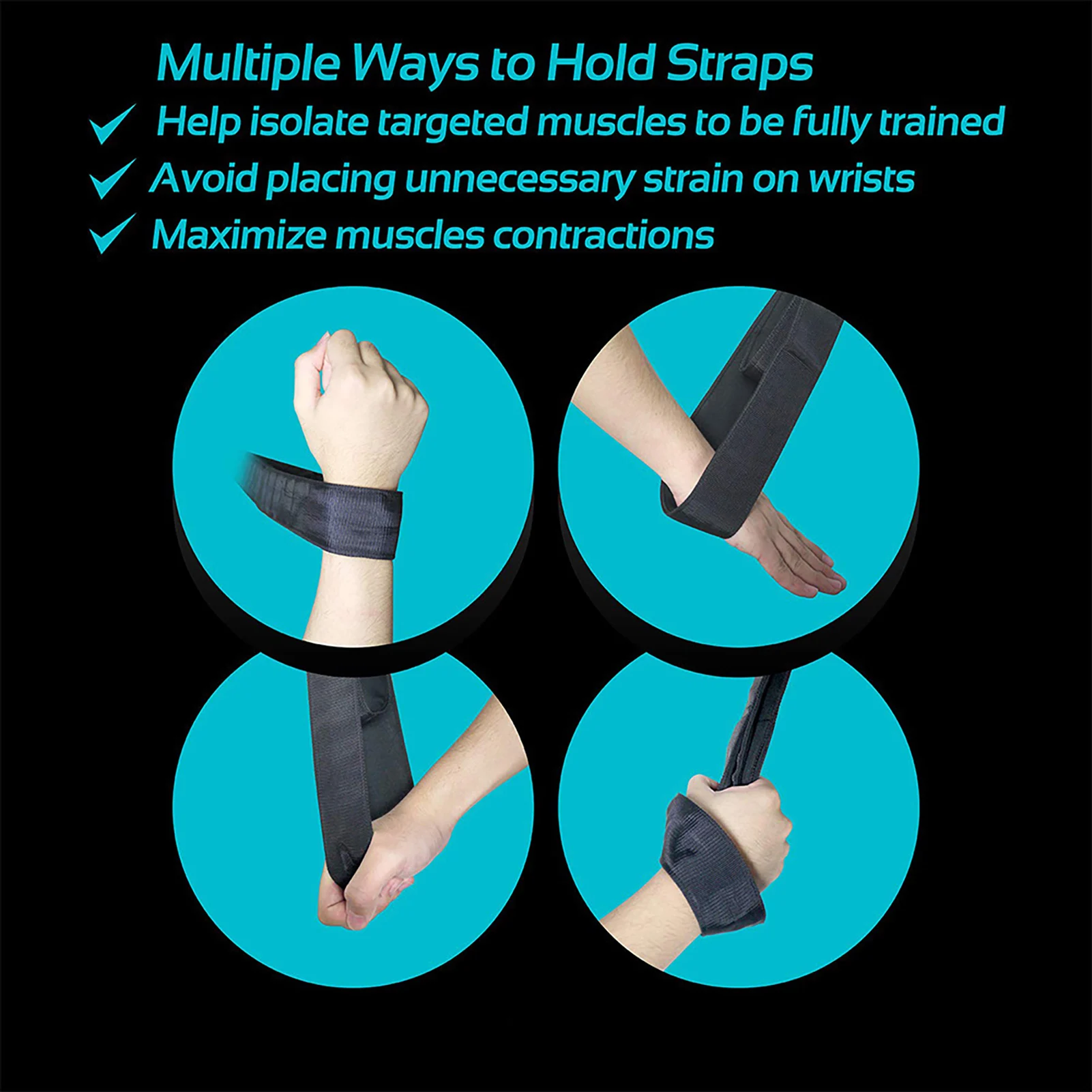 Resistance Band Tricep Rope Cable Attachment Stretchy Exercise Band Good Flexibility Gym