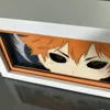 Paper Cut Light Box Haikyu Shoyo Hinata Anime Led Light for Home Decoration Desk Lightbox Birthday Gift Manga Haikyuu Table Lamp 4