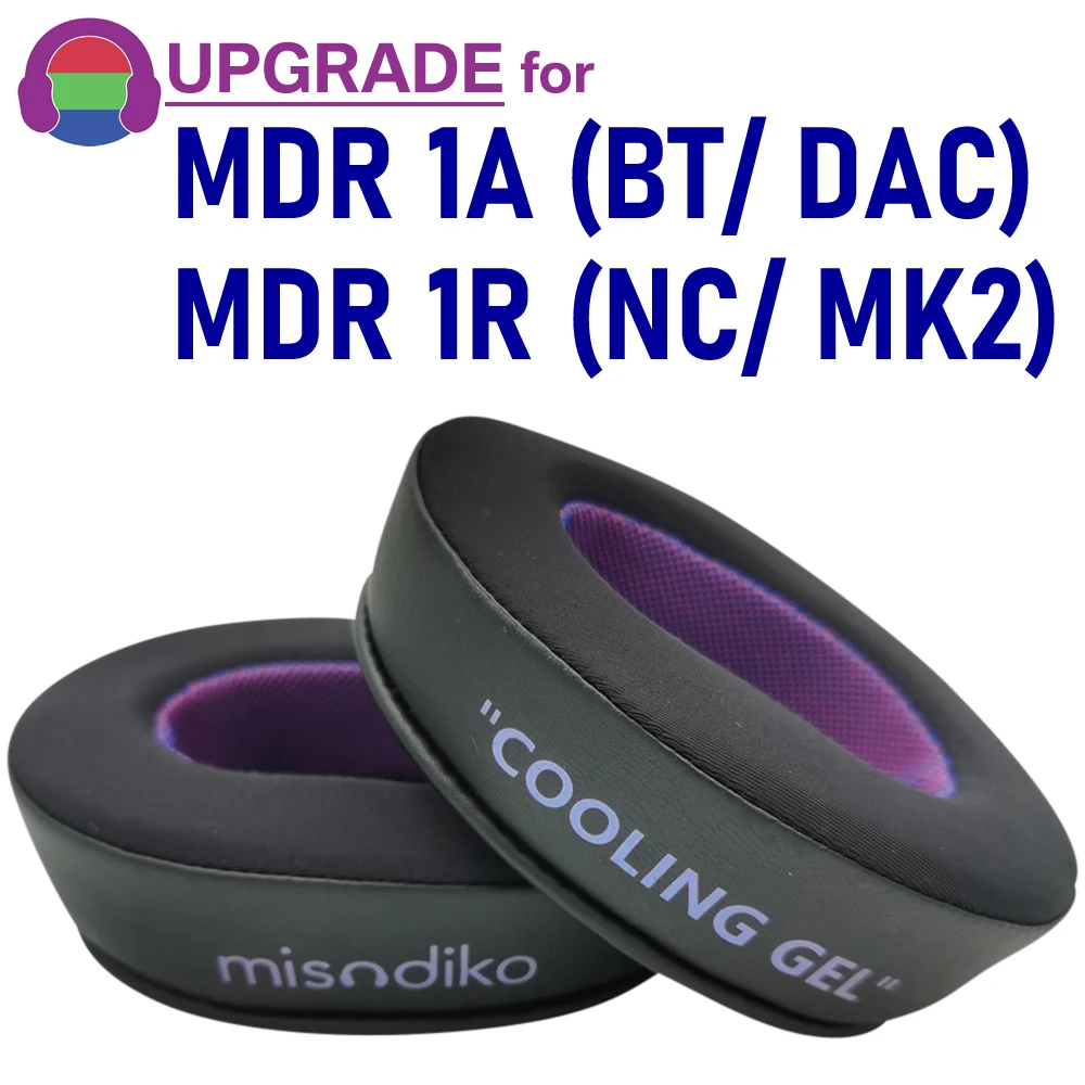 misodiko Upgraded Angled Ear Pads Cushions Replacement for Sony MDR-1A 1ADAC 1ABT, MDR-1R 1RMK2 1RNC 1RBT Headphones replace eapads earmuffs cushion for sony mdr 1r mdr 1rnc mdr 1r mk2 mdr 1rbt headphone headsets