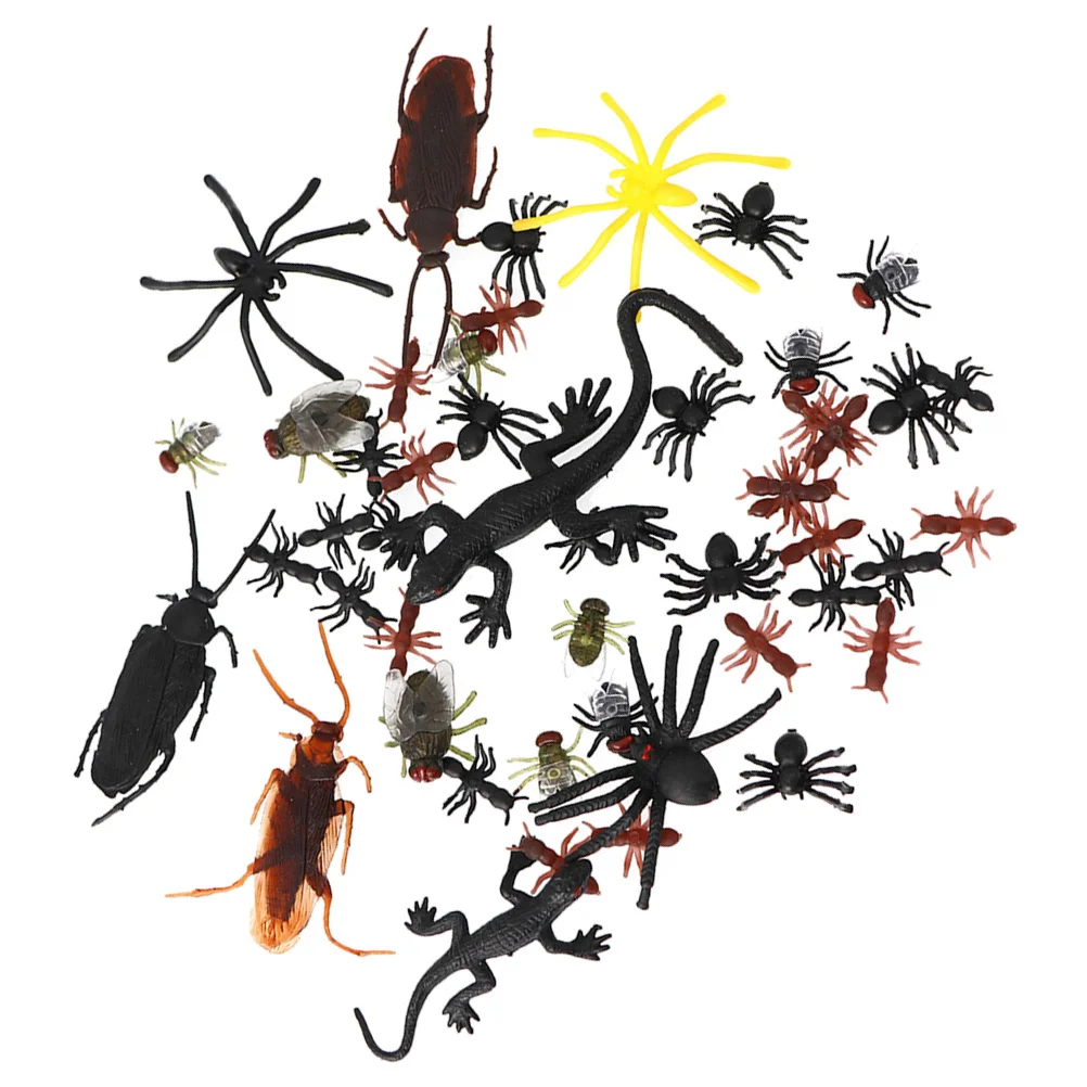 

100 PCS Flight Lizard Child Children’s Toys Imaginative Play Fake Roaches Props Fly Model Kids