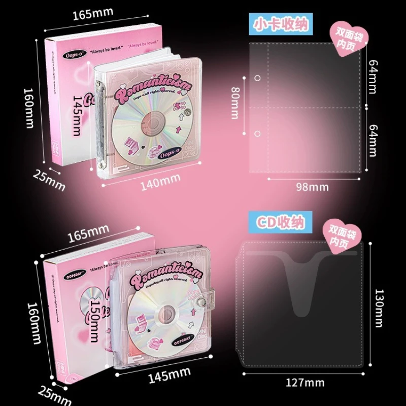 Retro CD Kpop Photocards Collect Book Binder A7 Notebook Cover