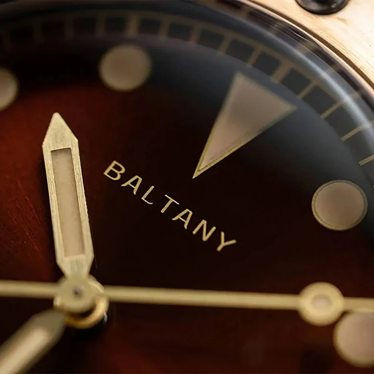 Mechanical Watch Baltany 2025 Sailing Series Nh38 Men's Bronze Case Sapphire Waterproof 20Bar Super Glow Classic Vintage