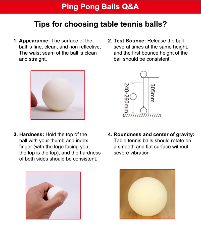 Description Picture 6 of itemDHS D40+ Table Tennis Ball New Material ABS Seamed Table Tennis Ball ITTF Approved Ping Pong Balls for Training Competition