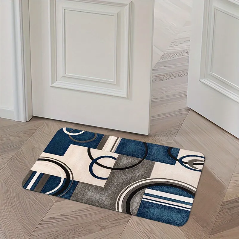 Modern European Style Floor Mat Non Slip Absorbent Entrance Door Mat Bathroom Shower Household Bathroom Bedroom