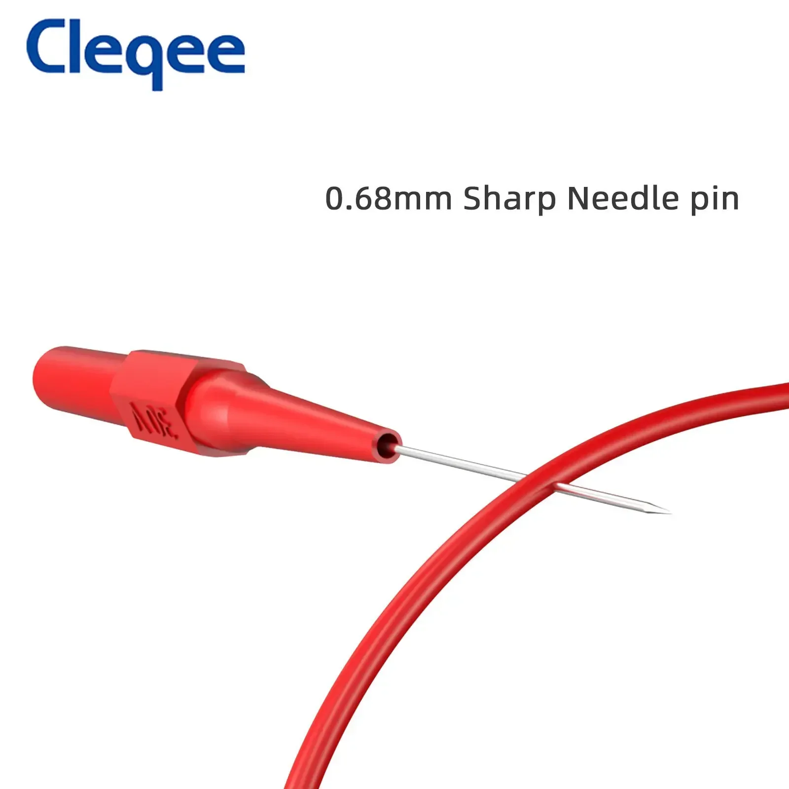Cleqee P5007 Pro Back Probe Kit Test Probes With 4mm Socket 3 Types Wire Piercing Needles Acupuncture Car Tool Kit 30V 15PCS