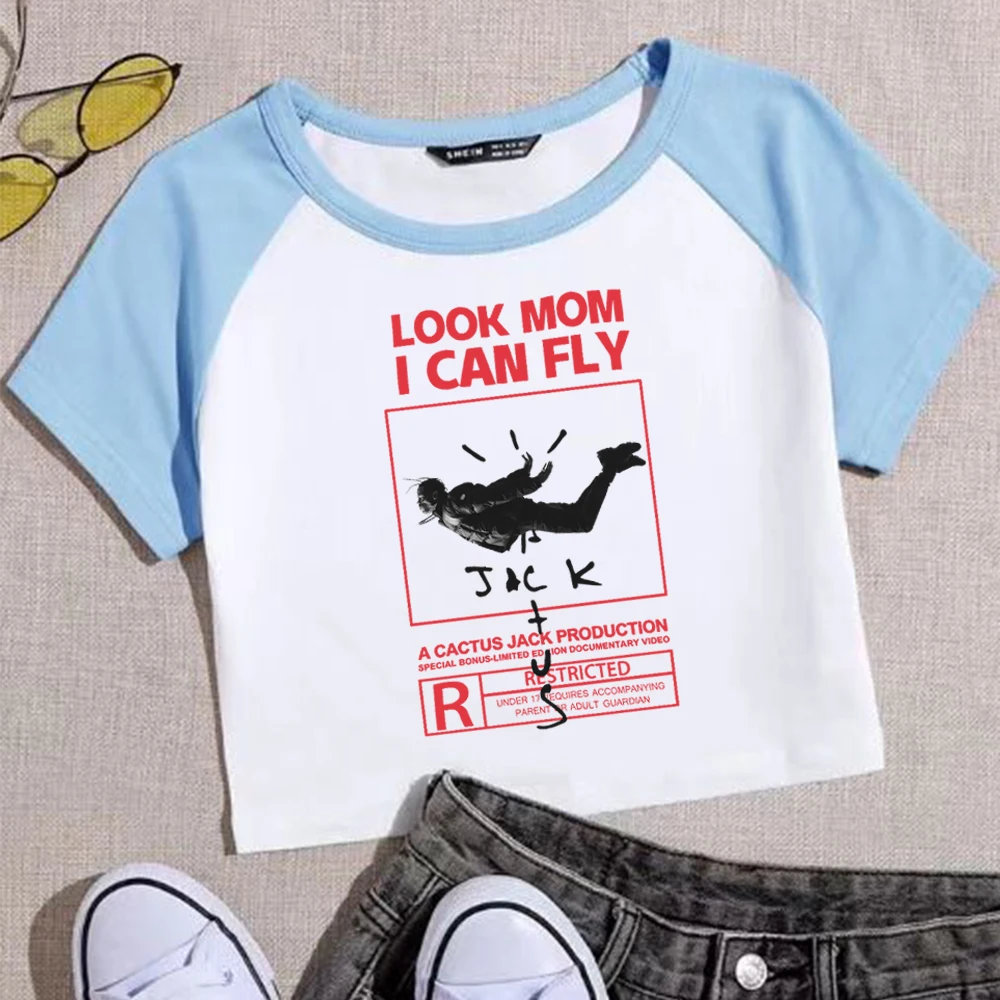 

Женская футболка с коротким рукавом, круглым вырезом и надписью «I Can Fly»