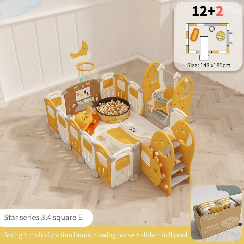 NEW educational kids play and learn activity center safety playground fence kids baby playpen