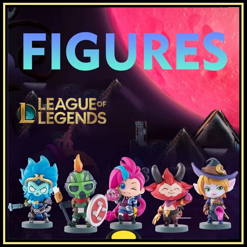 

Original League of Legends Toy Figures LOL Jinx Teemo Figure Halloween collection Figure Brand New Genuine in Shelf