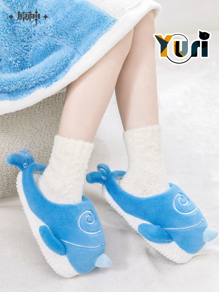 

Yuri Game Genshin Impact Tartaglia Cos Whale Home Slipper For Women Men Shoes Cute Cosplay Fan Gift C