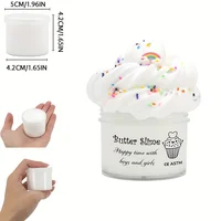 70ml Butter Fluffy Slime Kit Charm With  Scented Slime Soft Putty DIY Sludge Birthday Gift Toys For Plasticine Modeling Clay Toy 2