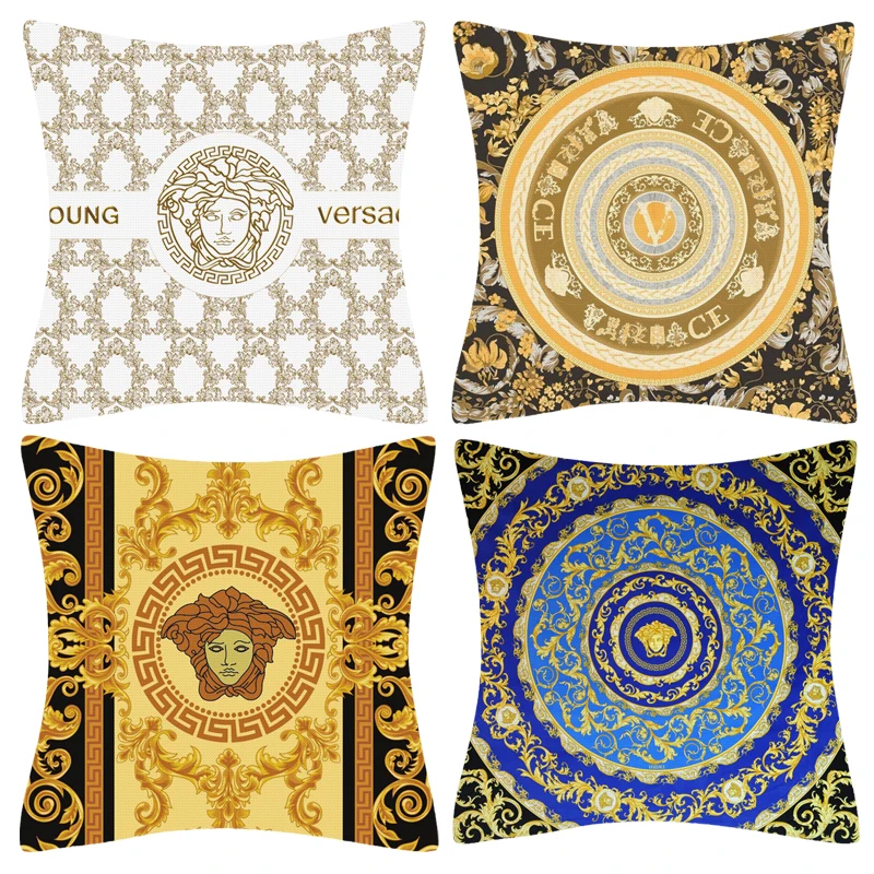 

Versaces Decorative Pillowcases 40*40 Decor Cushions Cover 45*45 Cute Pillows for Bedroom Custom Cushion Pillow 40x40 Sofa Bed