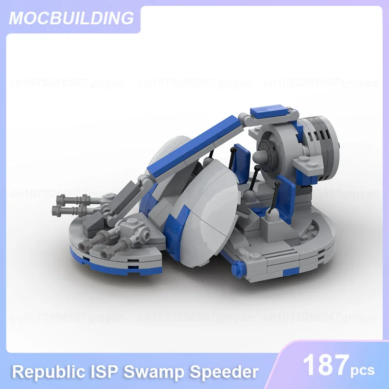 

Республика ISP Swamp Speeder Мини Масштаб Модель MOC строительные блоки DIY Сборные блоки обучающая Коллекция игрушки подарки 187 шт.