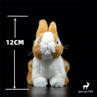 Dutch Bunny High Fidelity Anime Cute Rabbit Plushie Dutch Rabbits Plush Toys Lifelike Animals Simulation Stuffed Doll Kawai Toy 2