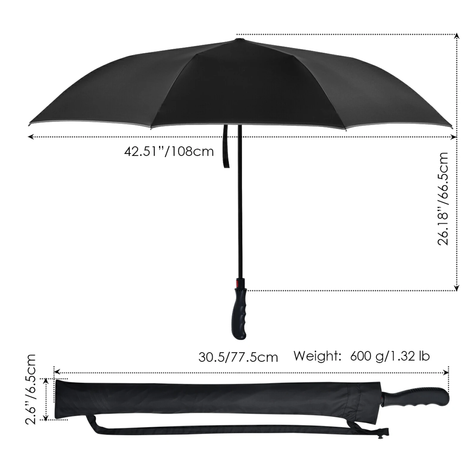 Automatic Reverse Umbrella For Vehicles Double Layer Sunny And Rainy Large Male And Female Storm Resistant Straight Rod Umbrella