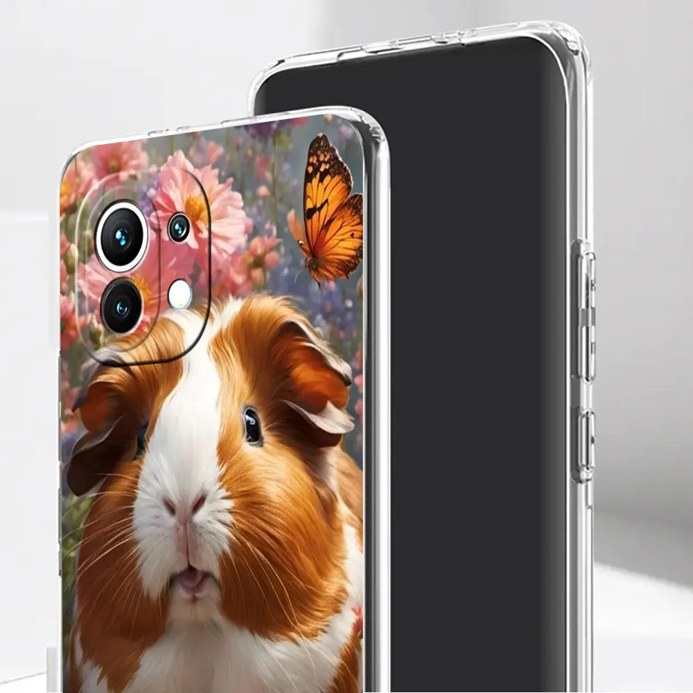 Clear Guinea Pig Cute Animal Phone Case Cover
