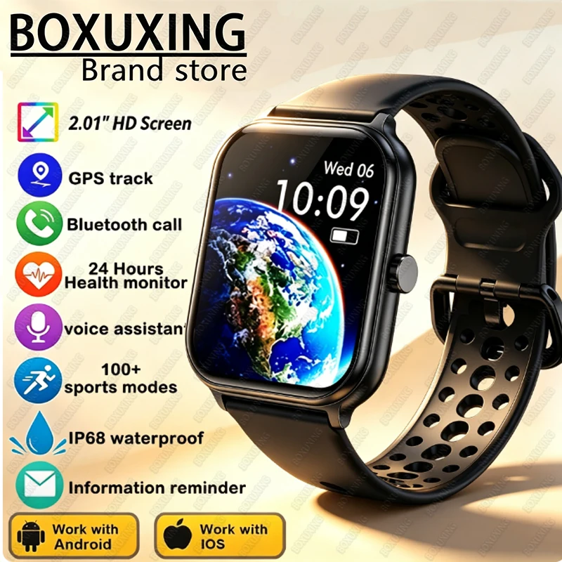 2026 New ECG Smart Watch Men Women 24-hour Multi functional Health Monitoring GPS Track Sports Fitness Waterproof Smartwatch Man 1