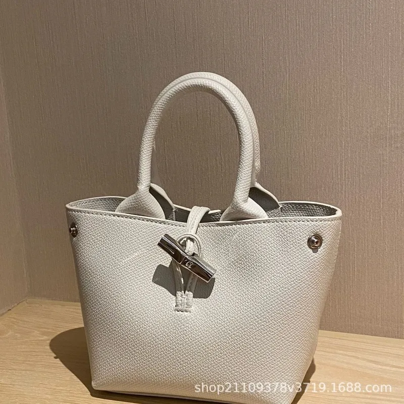 Hot selling Longxiang bag, carrying vegetable basket, handbag, lychee water bucket, bamboo knot crossbody bag 5