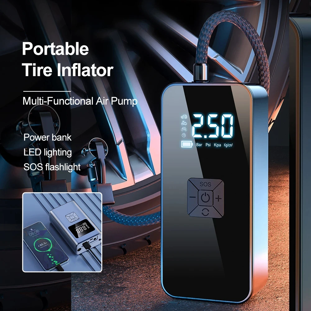 Wireless Tire inflator Air Injector For Vehicle 12V 150PSI Automatic Air Filler Portable Electric Pump Compressor Car Tools air pump electric tire inflator air compressor pump air compressor tire inflator inflatable pump