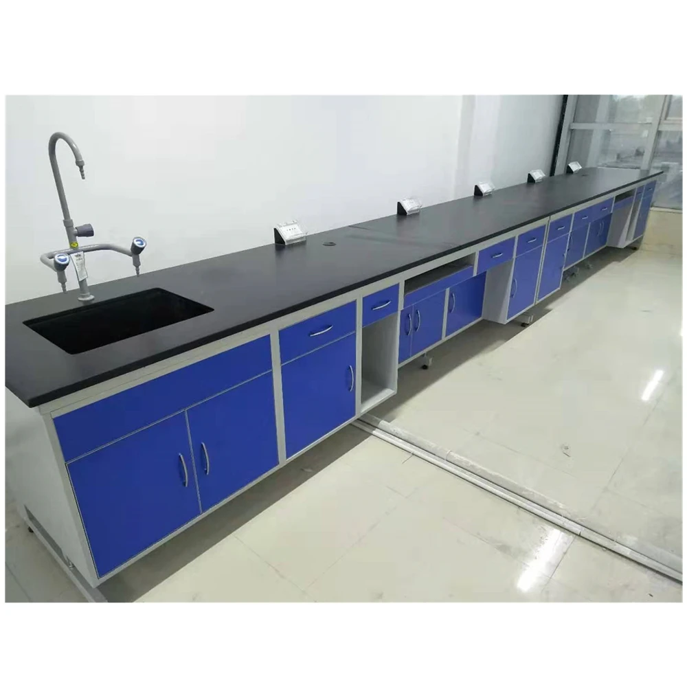 

Lab table with reagent shelf drawer physical chemistry medical science lab furniture