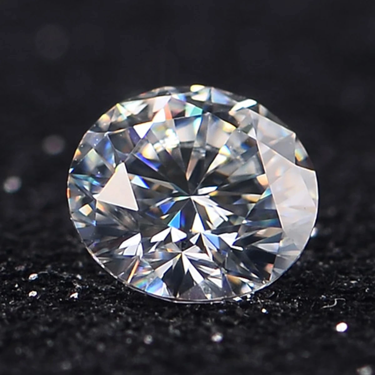 Moissanite Round Brilliant Cut 6.5MM 1CT VVS1 D Color Diamond Tested Loose Gemstones Fine Jewelry IsRabbit