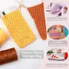 250g 2.5mm Summer Crochet Yarn Handmade Ice Silk Thread for DIY Crocheting Bag Shoes Hats Flat Hollow Knitting Yarns Supplies 4