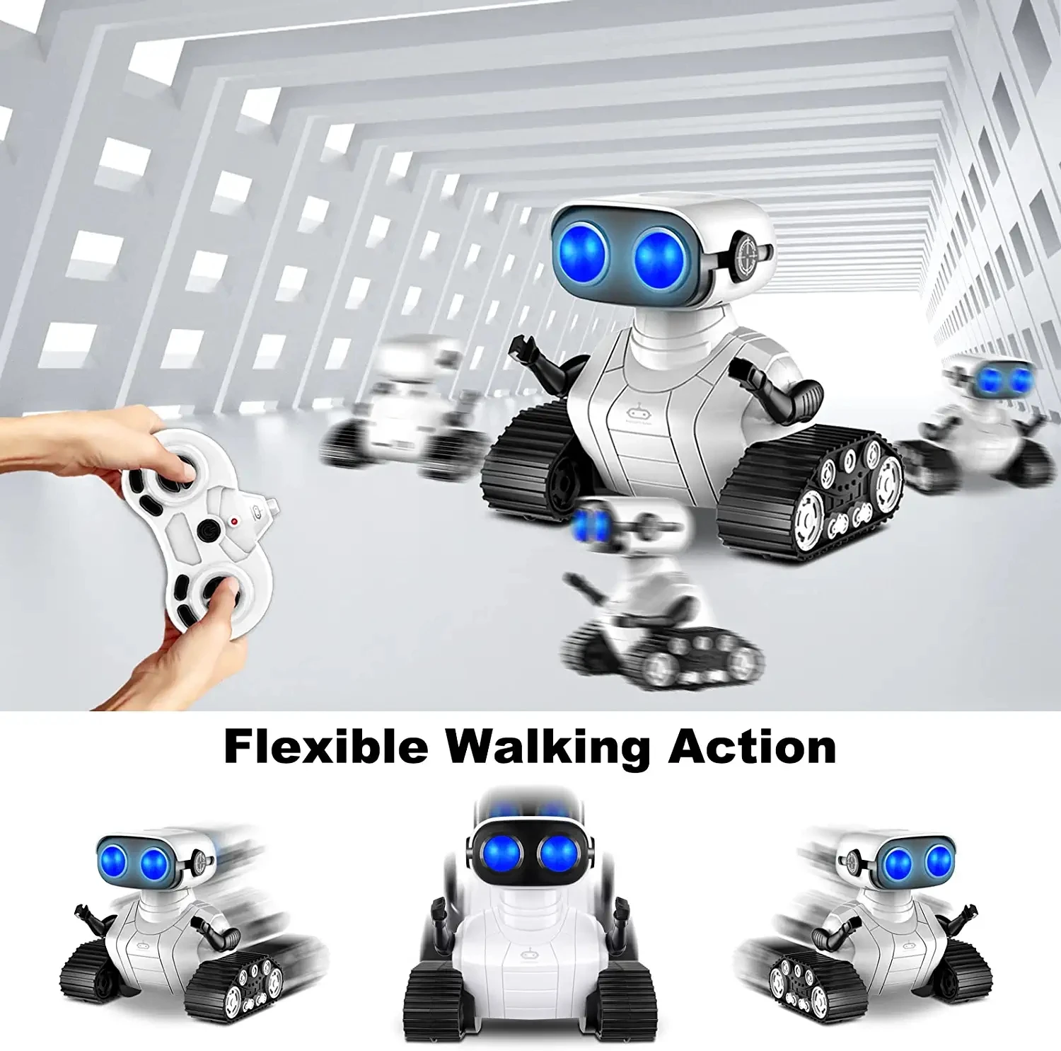 Robo Robot For Children Robot Toys Rechargeable RC For Kids Boys And Girls Remote Control Toy Music And LED Eyes robot toy remote control robot toy