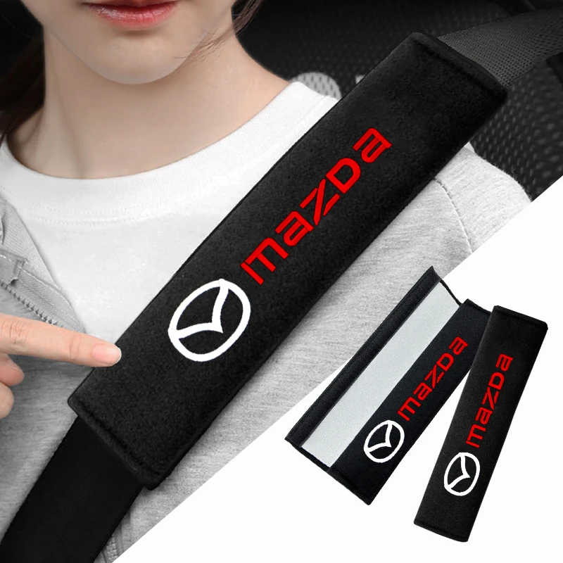 Soft Car Seat Belt Shoulder Guard For Mazda 2 3 6 ATENZA 3 BK BL 5 CR