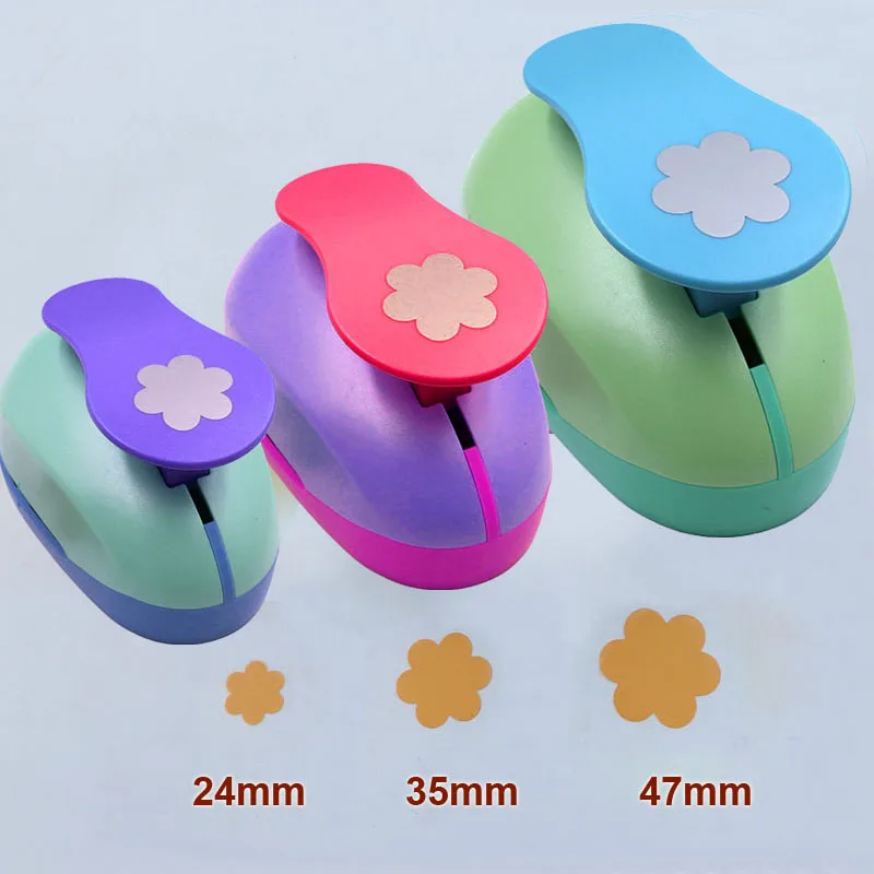 7.5cm 5.0cm 3.8cm 2.5cm 1.5cm flower craft punch Scrapbooking school Paper Puncher eva hole punch 6 petal cutter paper craft punch paper punch hole punching tools paper cutter