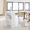 Portable Podium Stand Hostess Stand Desk with Adjustable Shelf for Churches, Lectern Classrooms, Office (White) USA 1