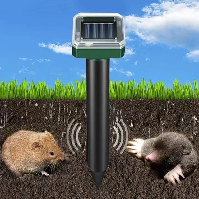 Napenergia Ultrahangos Kártevői Egér Repellő Kígyó Rovare Rovar Mólos Rágcsáló Taszító Csótány Kültéri - Image 2