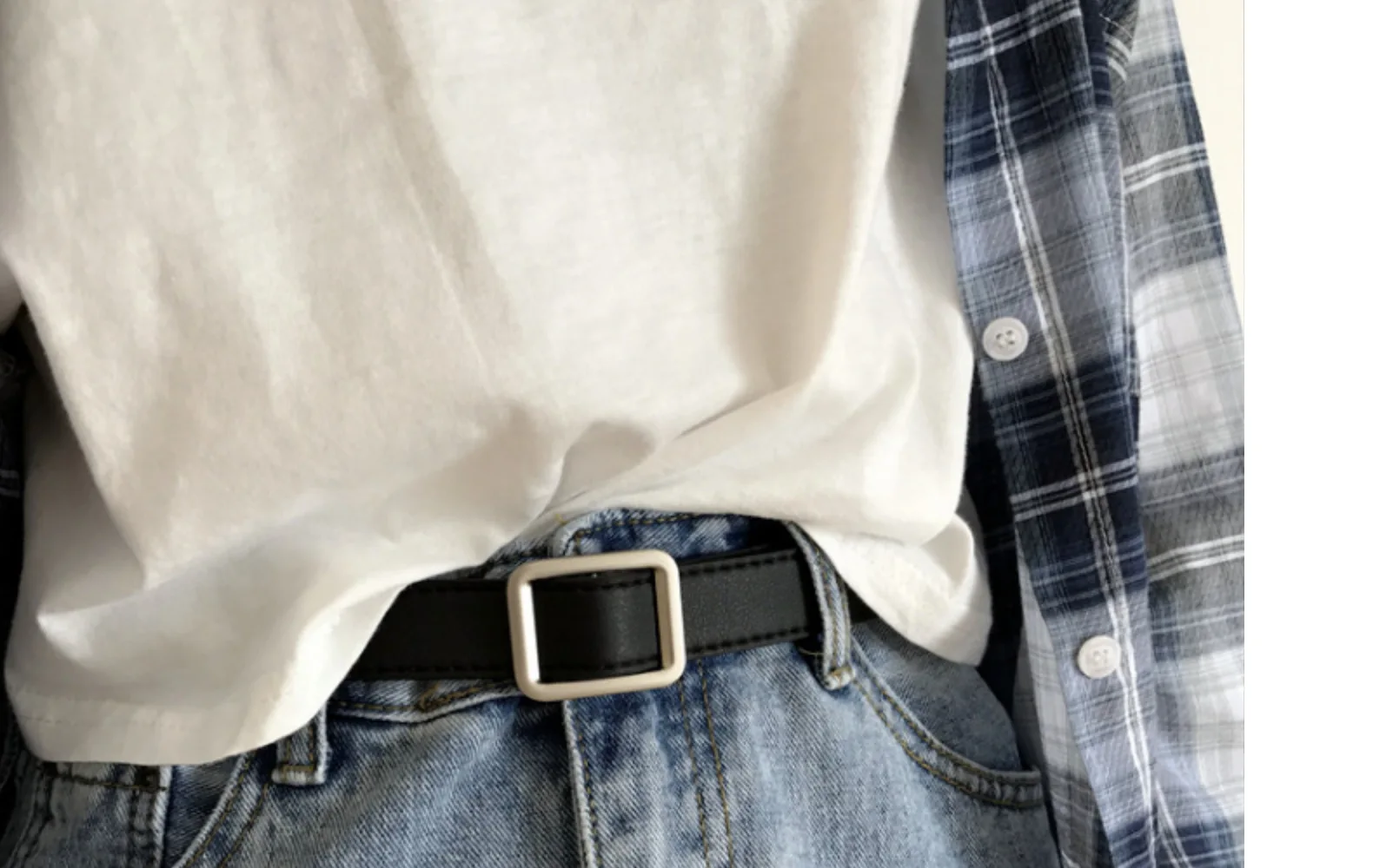 PU Leder Gürtel Für Frauen Quadratische Schnalle Pin Schnalle Jeans Schwarz Gürtel Chic Luxus Marke Damen Vintage Strap Weiblichen Bund – Detail 2