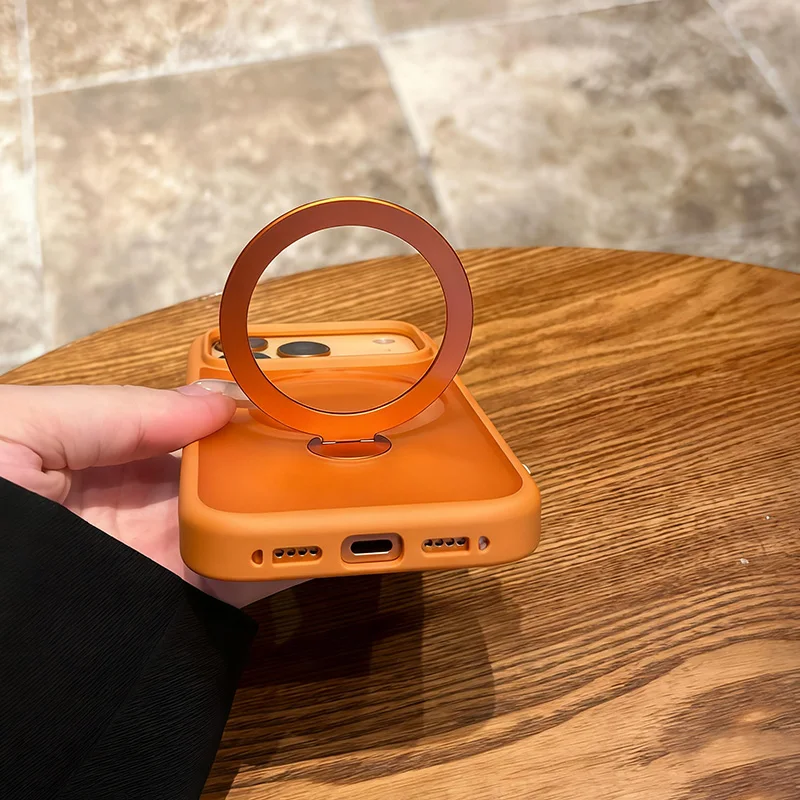 For Magsafe Metal Car Holder Ring Phone Case For iPhone thumbnail 8