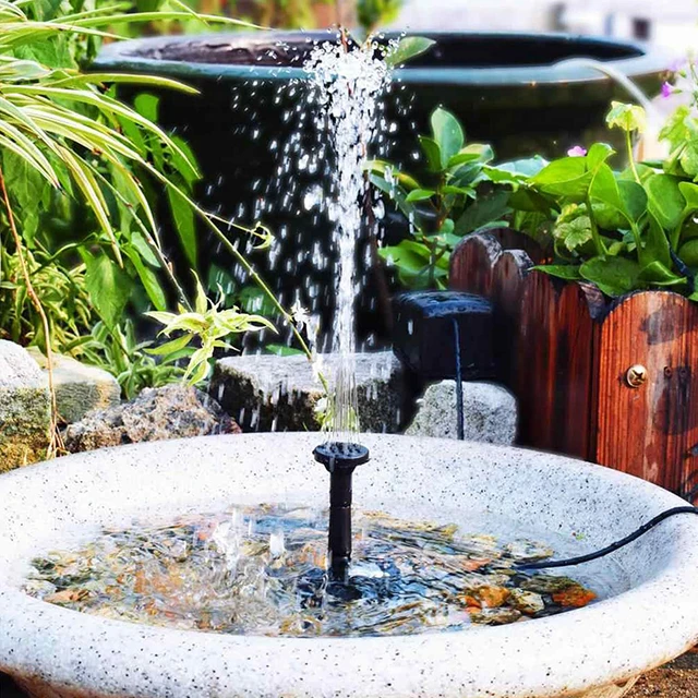 Solar Fountain Pump Solar Powered Water Fountain For Bird Bath, Solar  Fountains Water Feature For Ponds Gardens