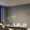 Nordic Style Pendant Lights LED for Living Kitchen Dining Room Hanging Pendant Lamp Smart Home Alexa  Indoor Lighting Fixture 1